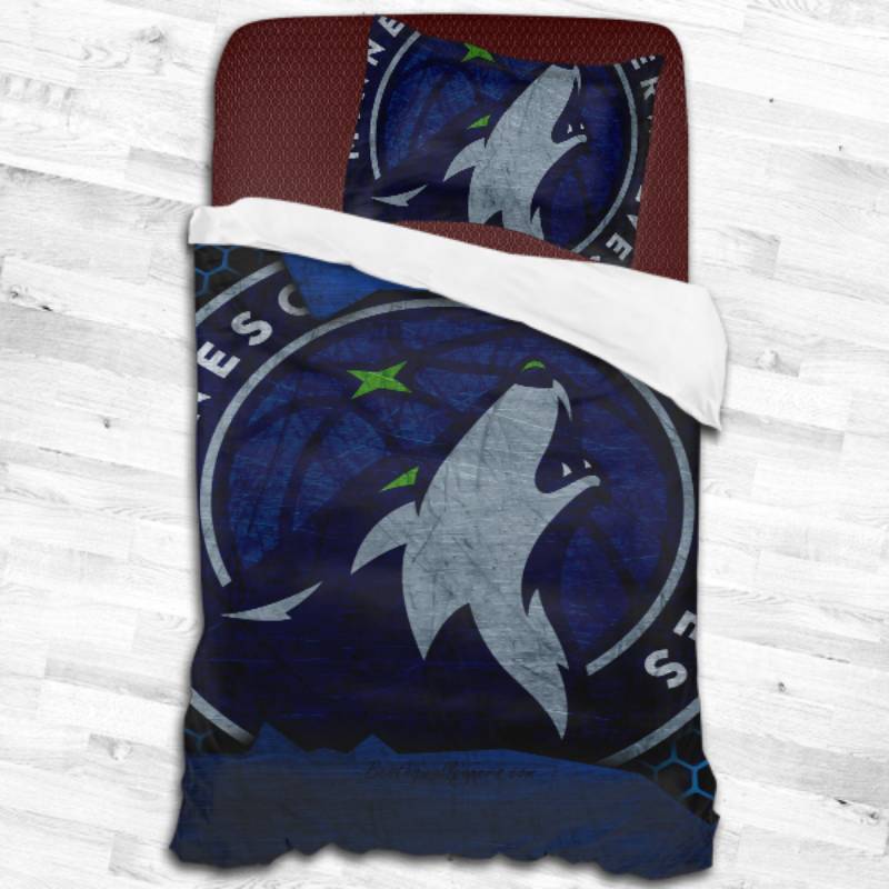 Minnesota Timberwolves Logo Type 2147 Bedding Sets Sporty Bedroom Home Decor