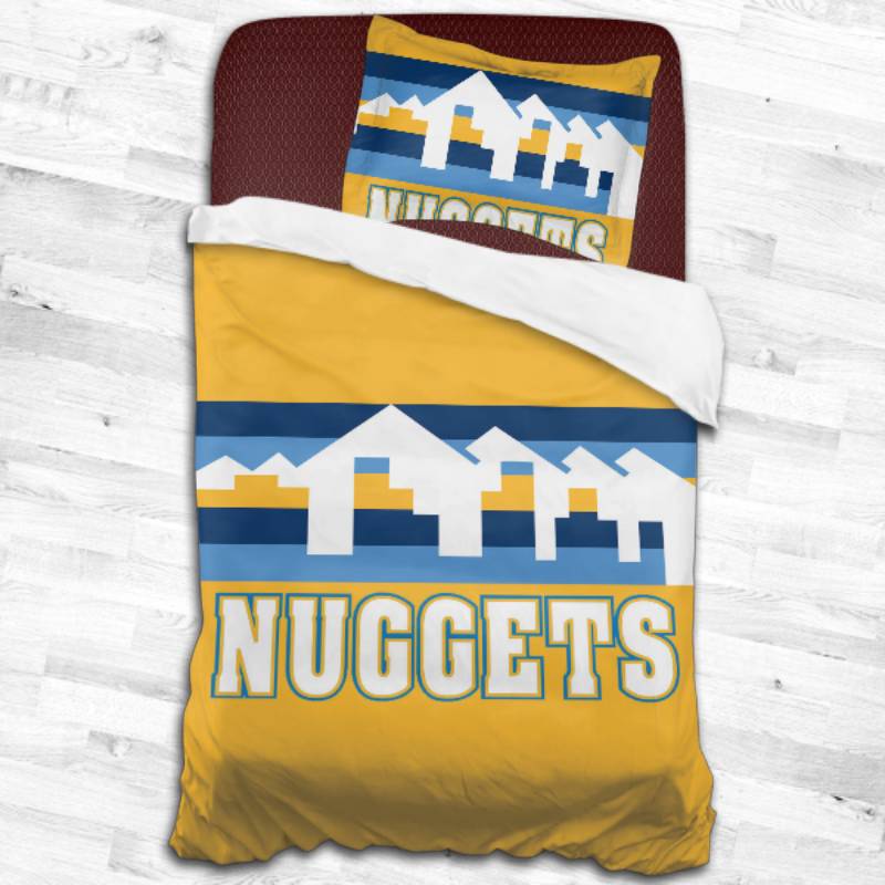 Nba Denver Nuggets Logo Type 2148 Bedding Sets Sporty Bedroom Home Decor