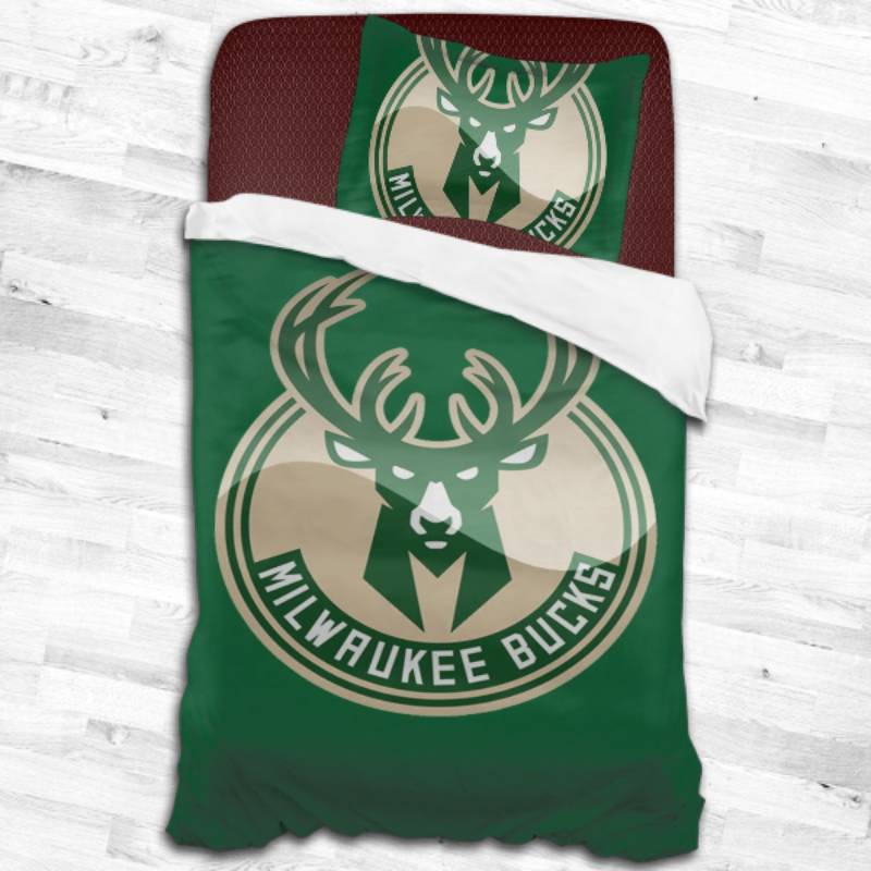 Nba Milwaukee Bucks Logo Type 2158 Bedding Sets Sporty Bedroom Home Decor