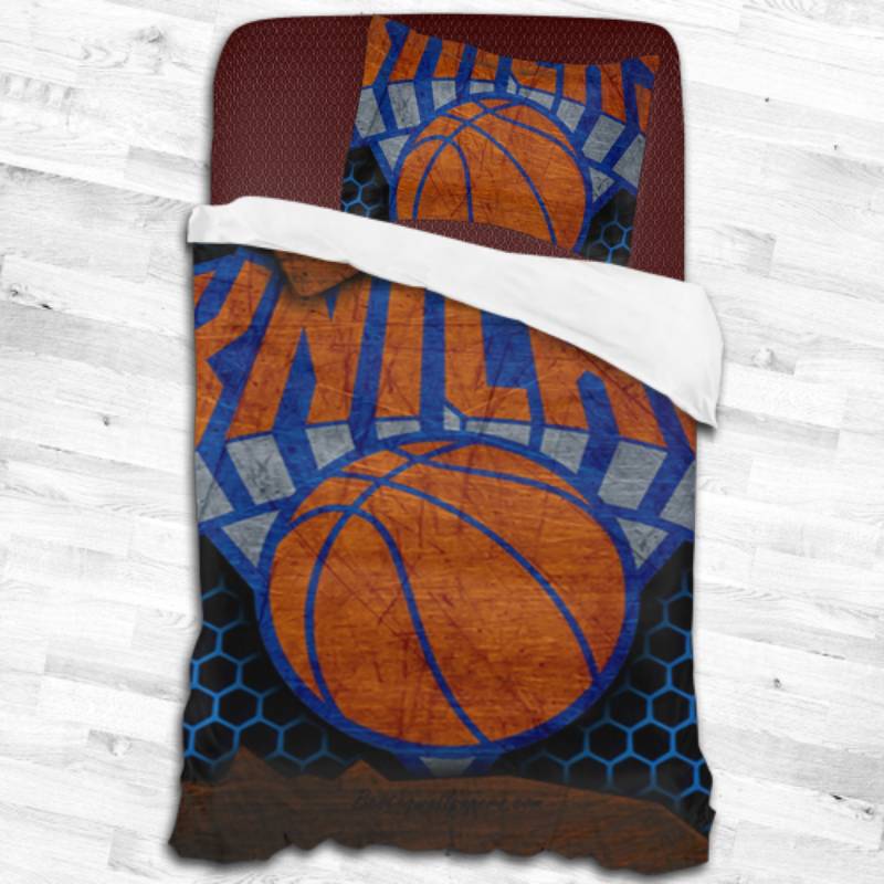 Nba New York Knicks Logo Type 2160 Bedding Sets Sporty Bedroom Home Decor