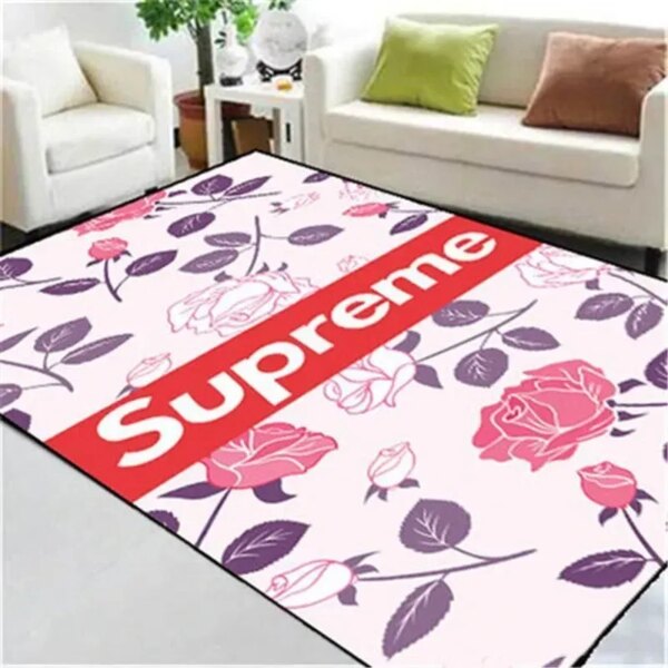 Supreme Area Luxury Fashion Brand Rug Area Carpet Home Decor Door Mat