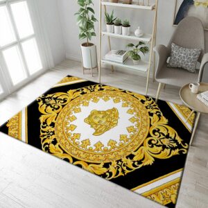 Versace Gold Area Fn Christmas The D Cor Luxury Fashion Brand Rug Home Decor Door Mat Area Carpet