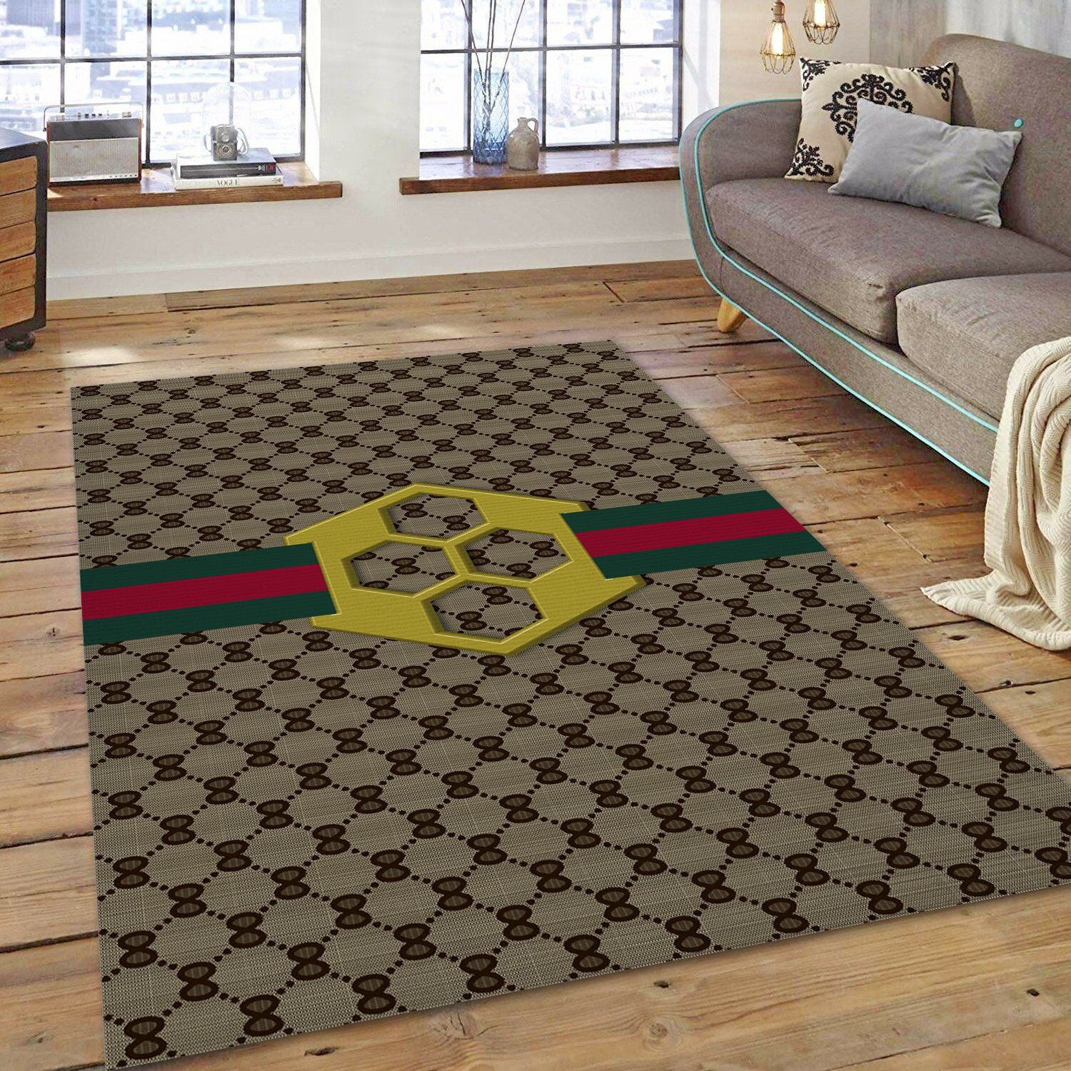 Gucci Ver Area Bed Luxury Fashion Brand Rug Area Carpet Door Mat Home Decor