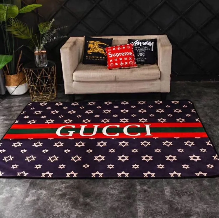 Gucci Luxury Fashion Brand Rug Area Carpet Home Decor Door Mat