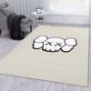 Kaws Head Luxury Fashion Brand Rug Home Decor Area Carpet Door Mat