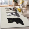 Sitting Kaws Figurines Luxury Fashion Brand Rug Home Decor Door Mat Area Carpet