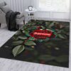 Supreme Rose Area Bed Luxury Fashion Brand Rug Door Mat Area Carpet Home Decor