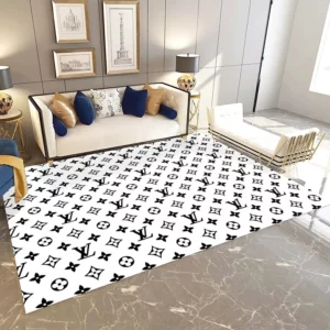 Louis Vuitton Luxury Fashion Brand Rug Area Carpet Home Decor Door Mat