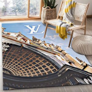 Louis Vuitton Art Bed Luxury Fashion Brand Rug Home Decor Area Carpet Door Mat