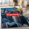 Supreme Cityscape Rectangle Bed Luxury Fashion Brand Rug Home Decor Door Mat Area Carpet