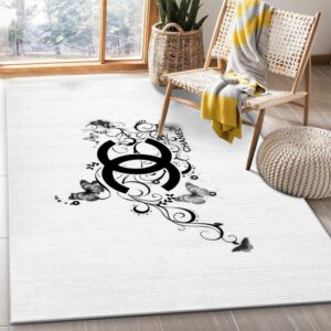 Chanel Area Christmas Luxury Fashion Brand Rug Area Carpet Home Decor Door Mat