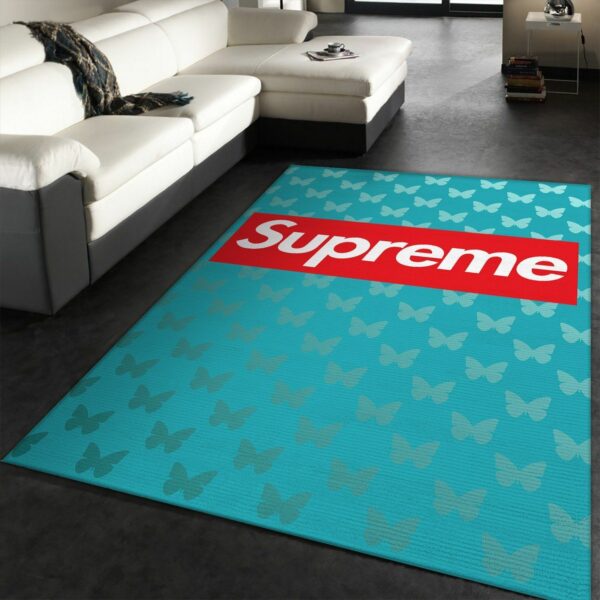 Supreme And Buttlefly Area Luxury Fashion Brand Rug Area Carpet Door Mat Home Decor