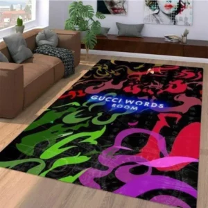 Gucci Inspired Mat Luxury Fashion Brand Rug Door Mat Home Decor Area Carpet