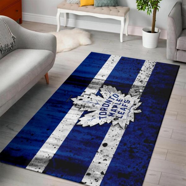 Toronto Maple Leafss Nhl Hockey Team Logo Type 7081 Rug Area Carpet Home Decor Living Room