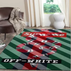 Gucci Supreme Off-White Mat Luxury Fashion Brand Rug Home Decor Door Mat Area Carpet