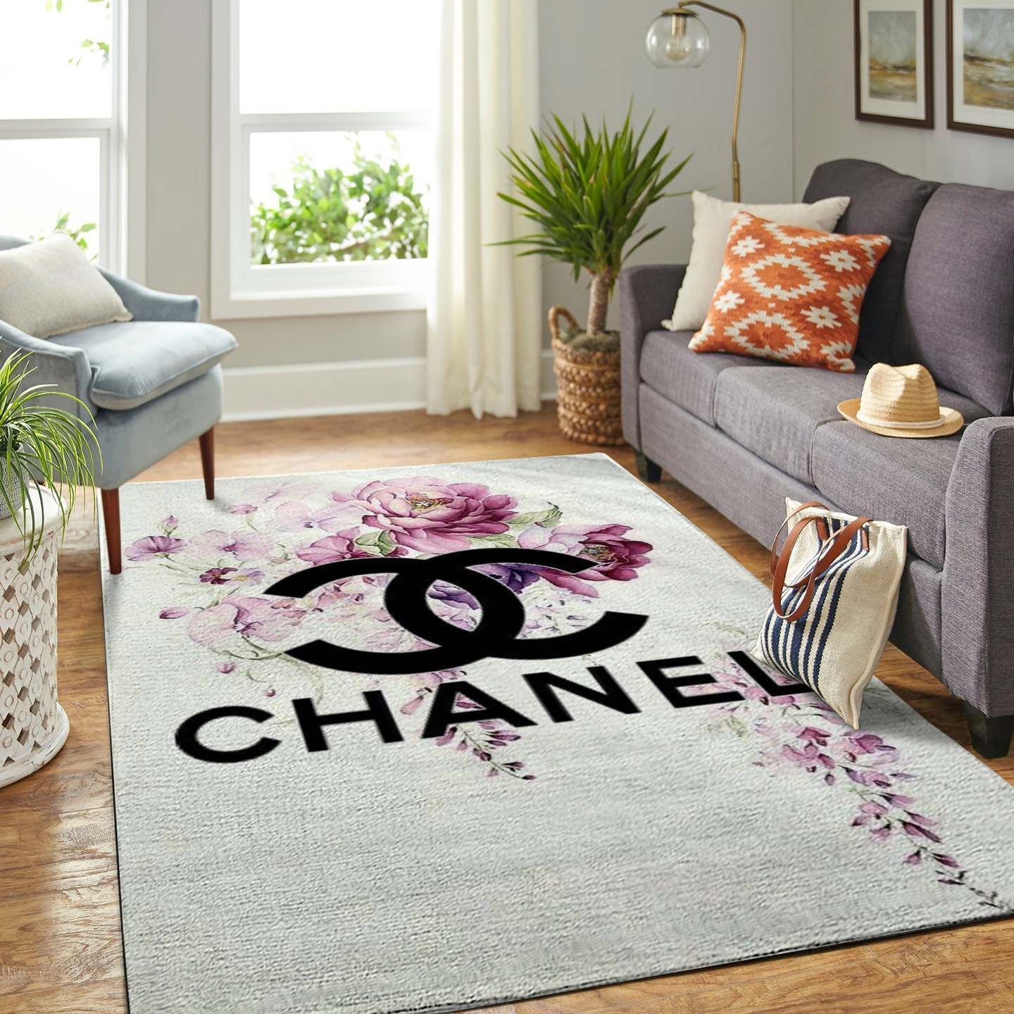 Chanel Area The Luxury Fashion Brand Rug Home Decor Door Mat Area Carpet