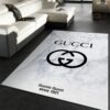 Gucci White Marble Marmor Area Christmas Luxury Fashion Brand Rug Home Decor Door Mat Area Carpet