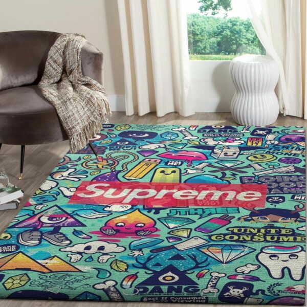 Supreme Area Local The Luxury Fashion Brand Rug Door Mat Home Decor Area Carpet