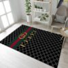 Gucci Gold Pattern Area Fn The Luxury Fashion Brand Rug Home Decor Door Mat Area Carpet