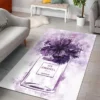 Chanelviolet Parfum Luxury Fashion Brand Rug Door Mat Area Carpet Home Decor