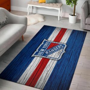 New York Rangers Nhl Ice Hockey Team Logo Type 7110 Rug Living Room Area Carpet Home Decor