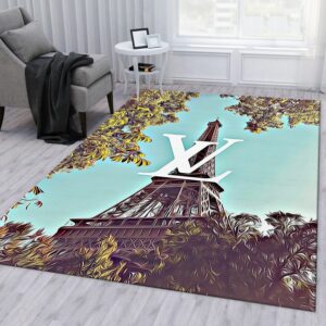 Louis Vuitton Paris Art Luxury Fashion Brand Rug Home Decor Door Mat Area Carpet