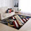 Boston Bruins Nhls American Flag Mickey Type 7118 Rug Living Room Home Decor Area Carpet
