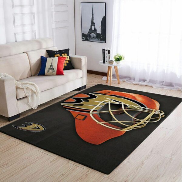 Anaheim Ducks Nhls Team Logo Style Type 7128 Rug Home Decor Area Carpet Living Room