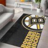 Boston Bruinss Nhl Hockey Team Logo Type 7129 Rug Living Room Area Carpet Home Decor