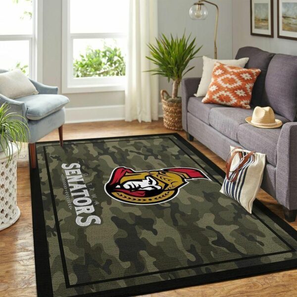 Ottawa Senatorss Nhl Hockey Team Logo Type 7133 Rug Living Room Area Carpet Home Decor