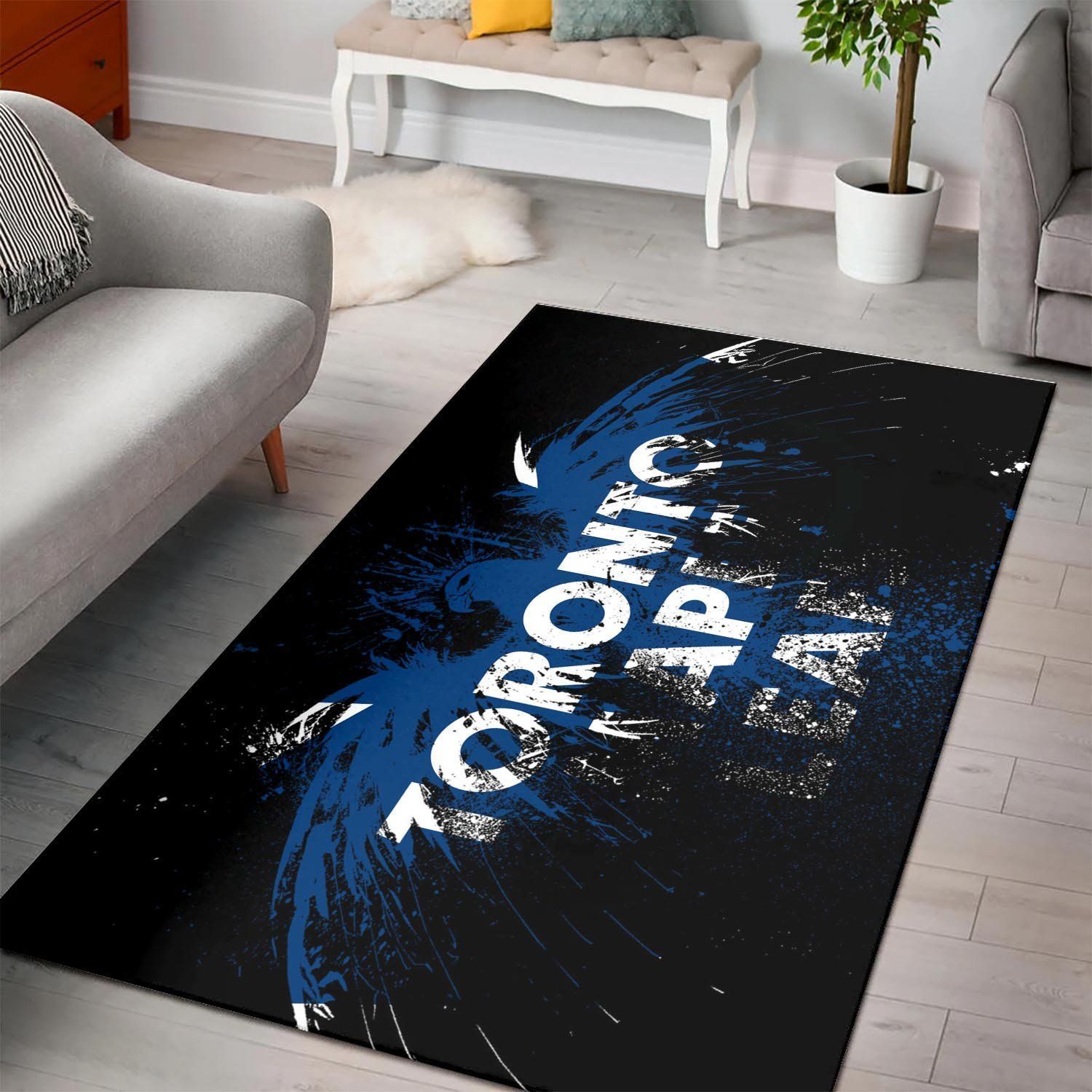 Toronto Maple Leafss Nhl Hockey Team Logo Type 7143 Rug Living Room Home Decor Area Carpet