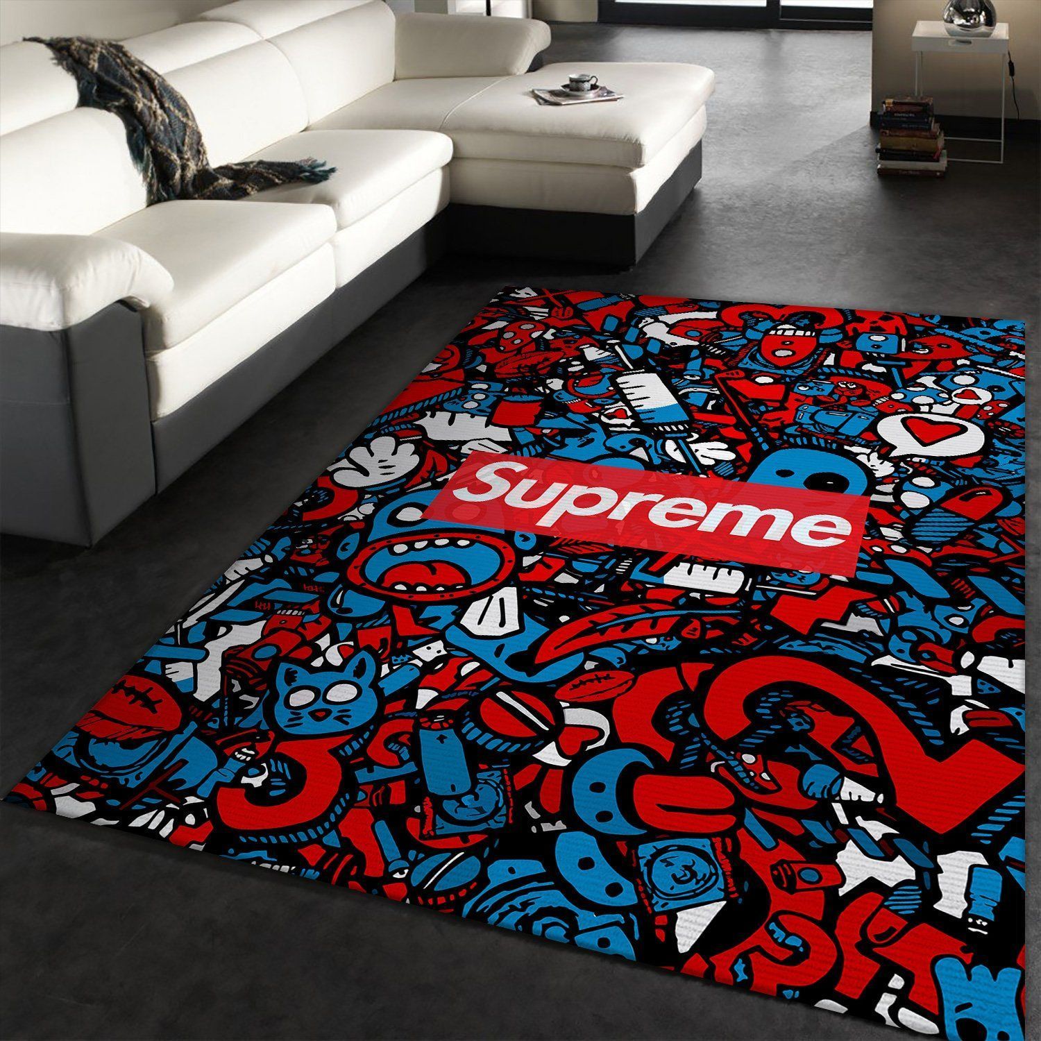 Supreme Area Fn Local The Luxury Fashion Brand Rug Home Decor Door Mat Area Carpet