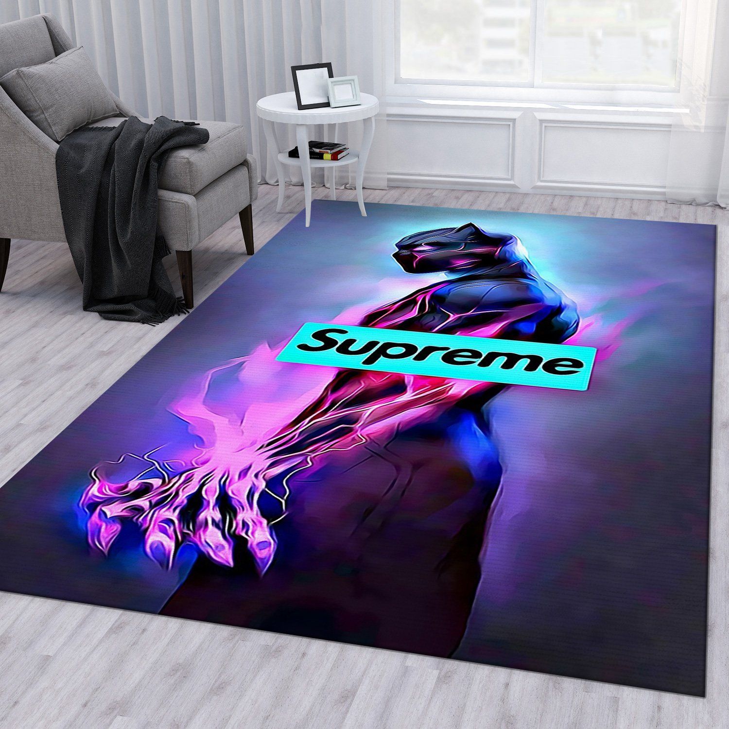 Black Panther Supreme Area For Bed Luxury Fashion Brand Rug Area Carpet Home Decor Door Mat