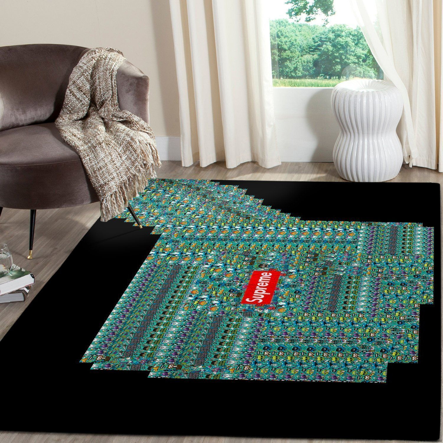 Supreme Area Luxury Fashion Brand Rug Door Mat Home Decor Area Carpet