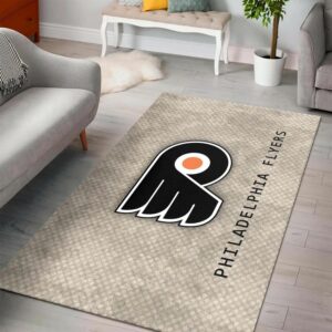 Philadelphia Flyers Nhl Ice Hockey Team Logo Type 7169 Rug Area Carpet Home Decor Living Room