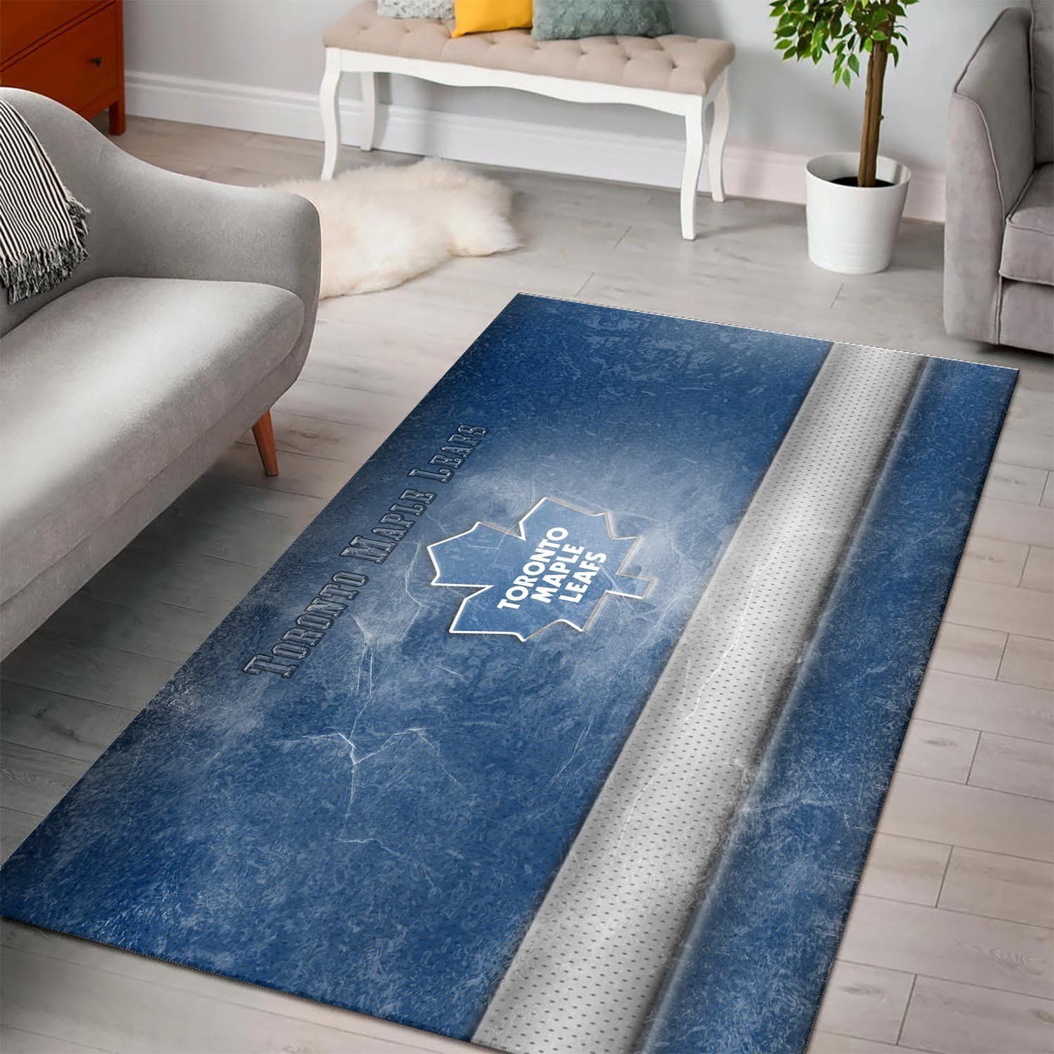 Toronto Maple Leafss Nhl Hockey Team Logo Type 7221 Rug Living Room Area Carpet Home Decor