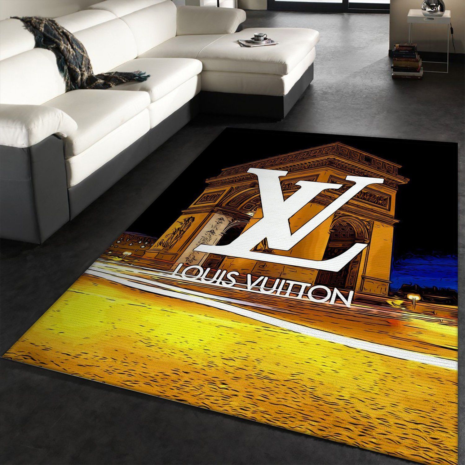 Louis Vuitton Area Christmas Luxury Fashion Brand Rug Door Mat Home Decor Area Carpet