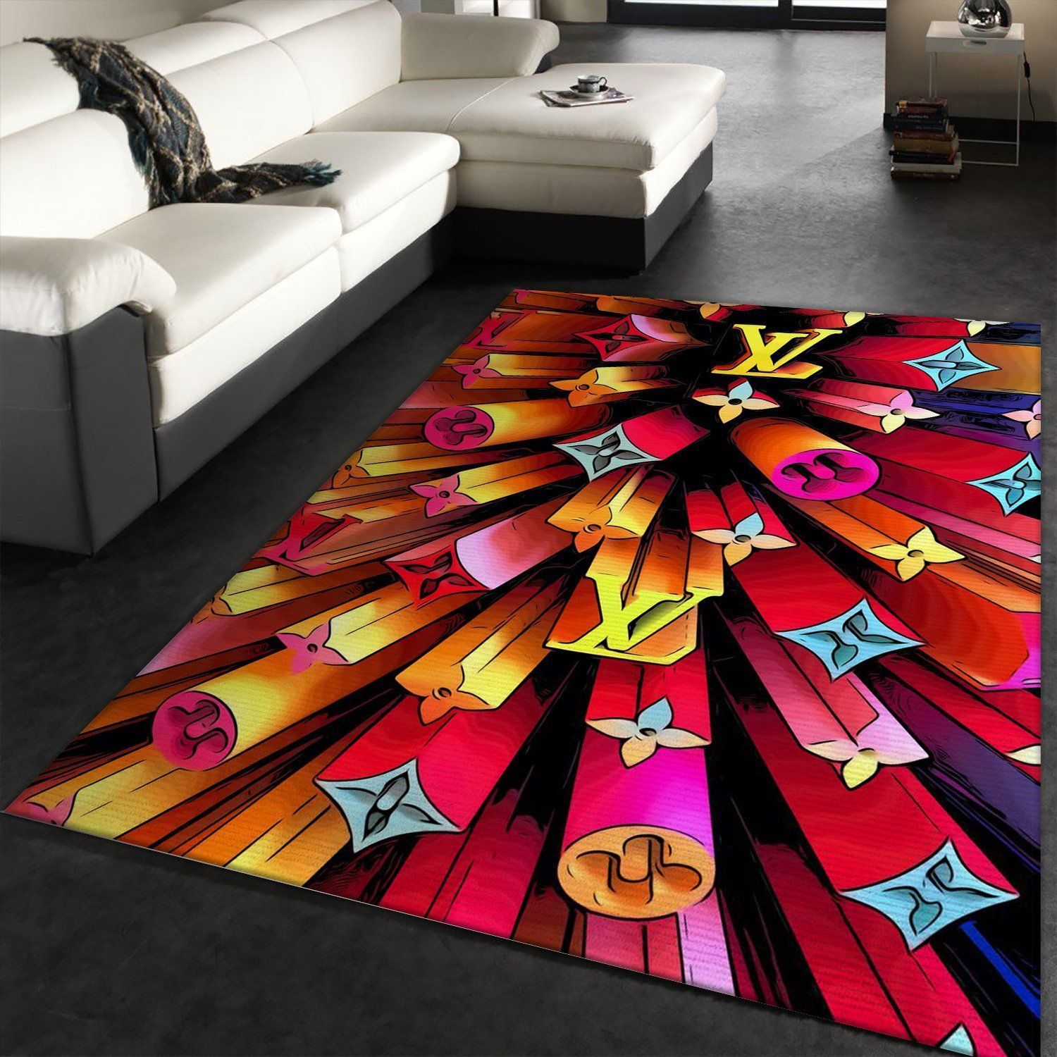 Louis Vuitton Area Luxury Fashion Brand Rug Area Carpet Home Decor Door Mat