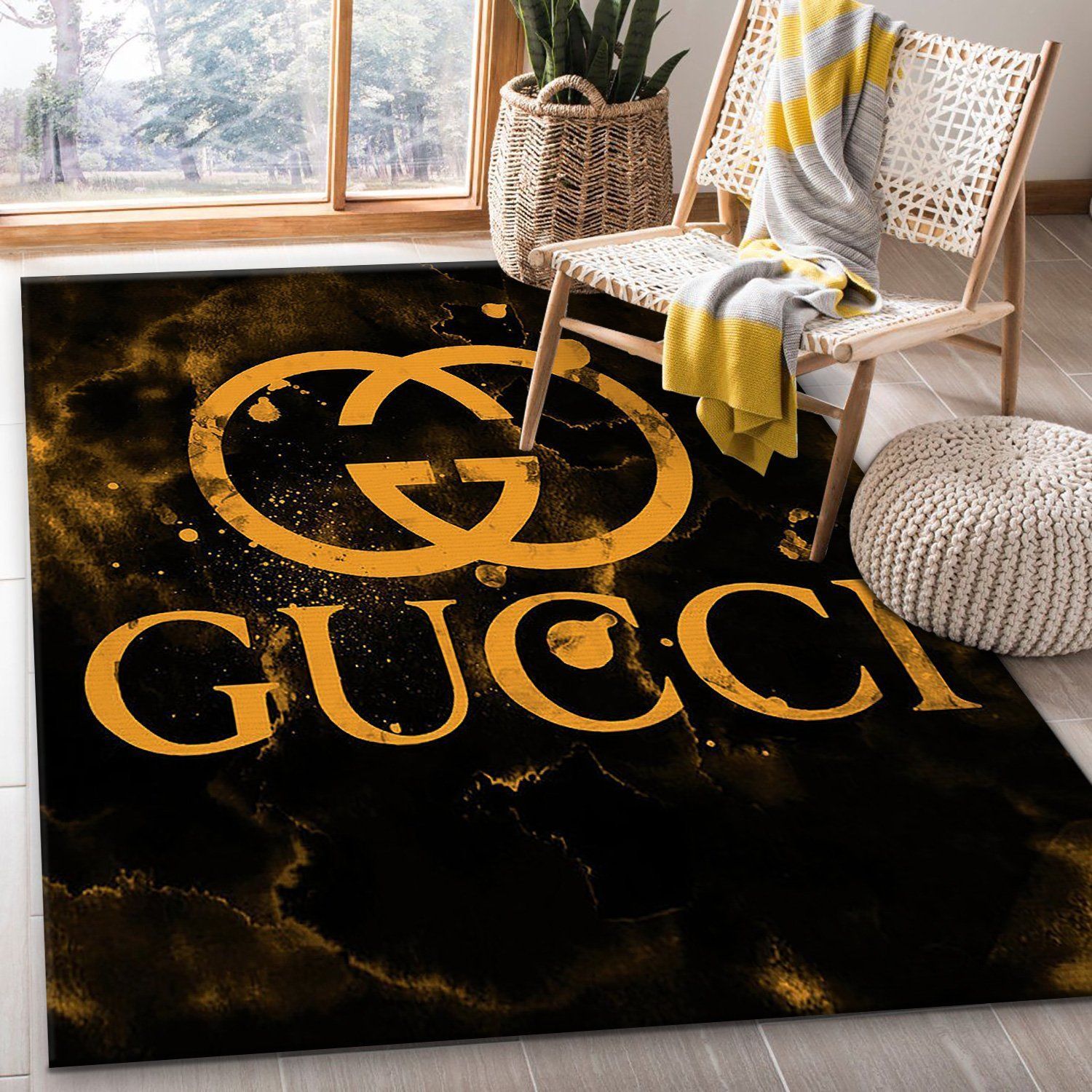 Gucci Area Fn Christmas The Luxury Fashion Brand Rug Home Decor Door Mat Area Carpet