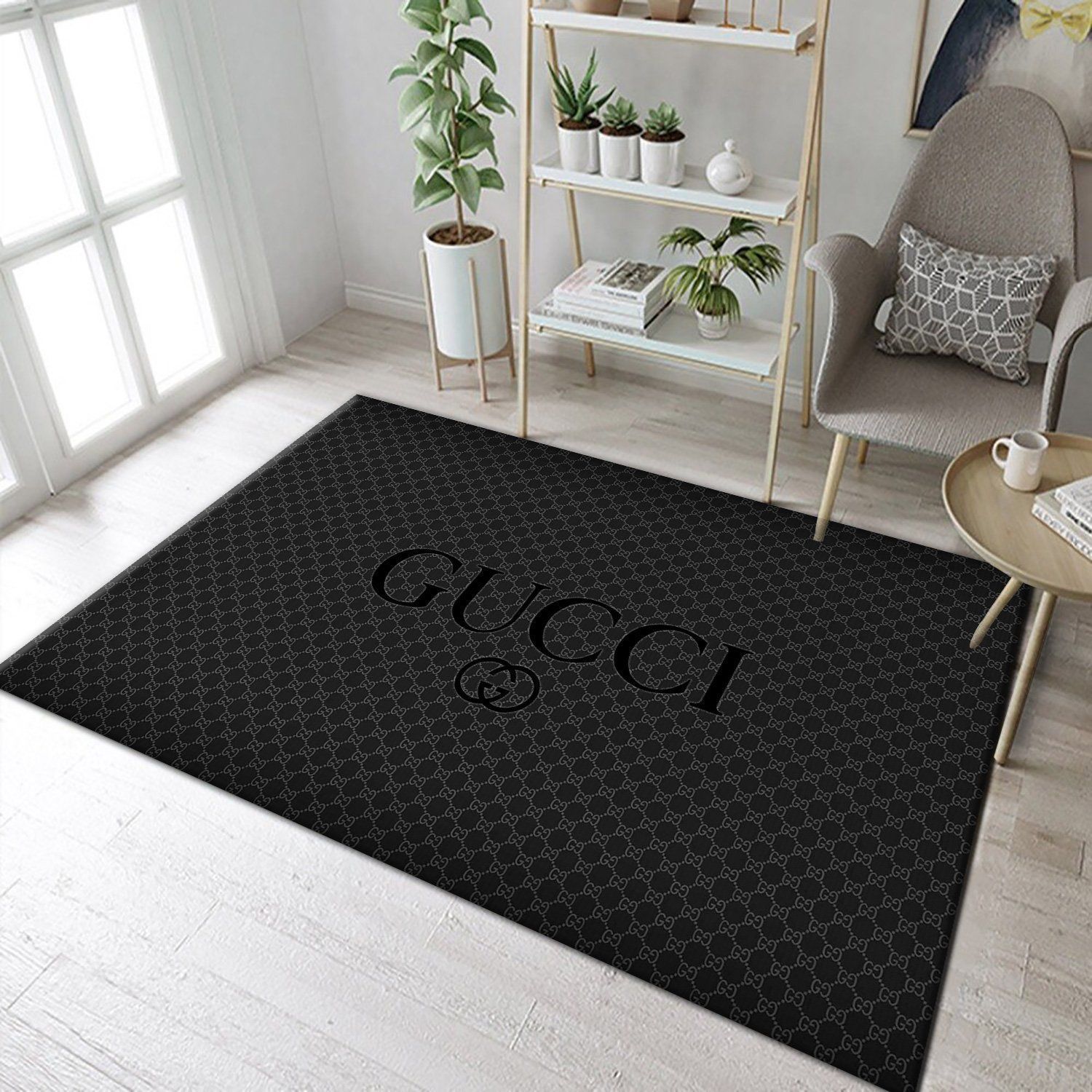 Gucci Dark Area Fn The Luxury Fashion Brand Rug Area Carpet Home Decor Door Mat