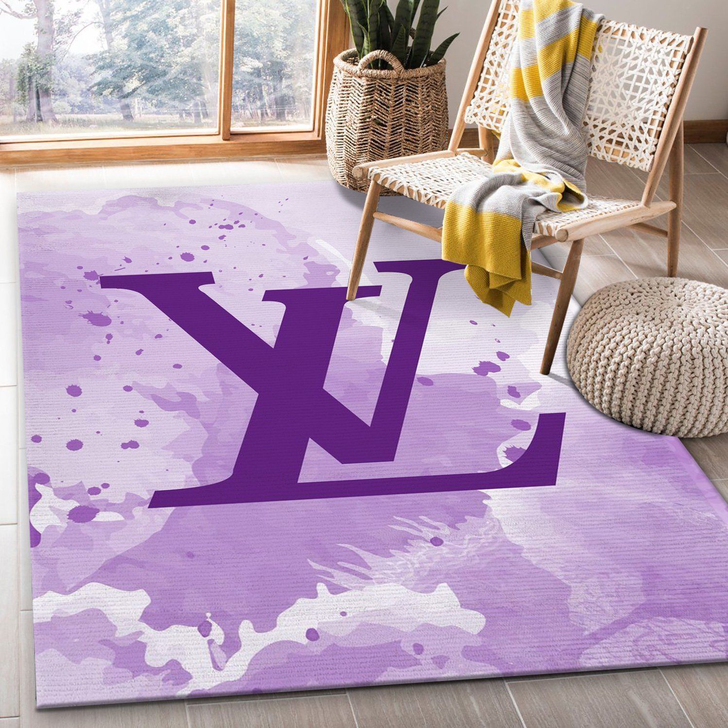 Louis Vuitton Bed Christmas Luxury Fashion Brand Rug Home Decor Door Mat Area Carpet