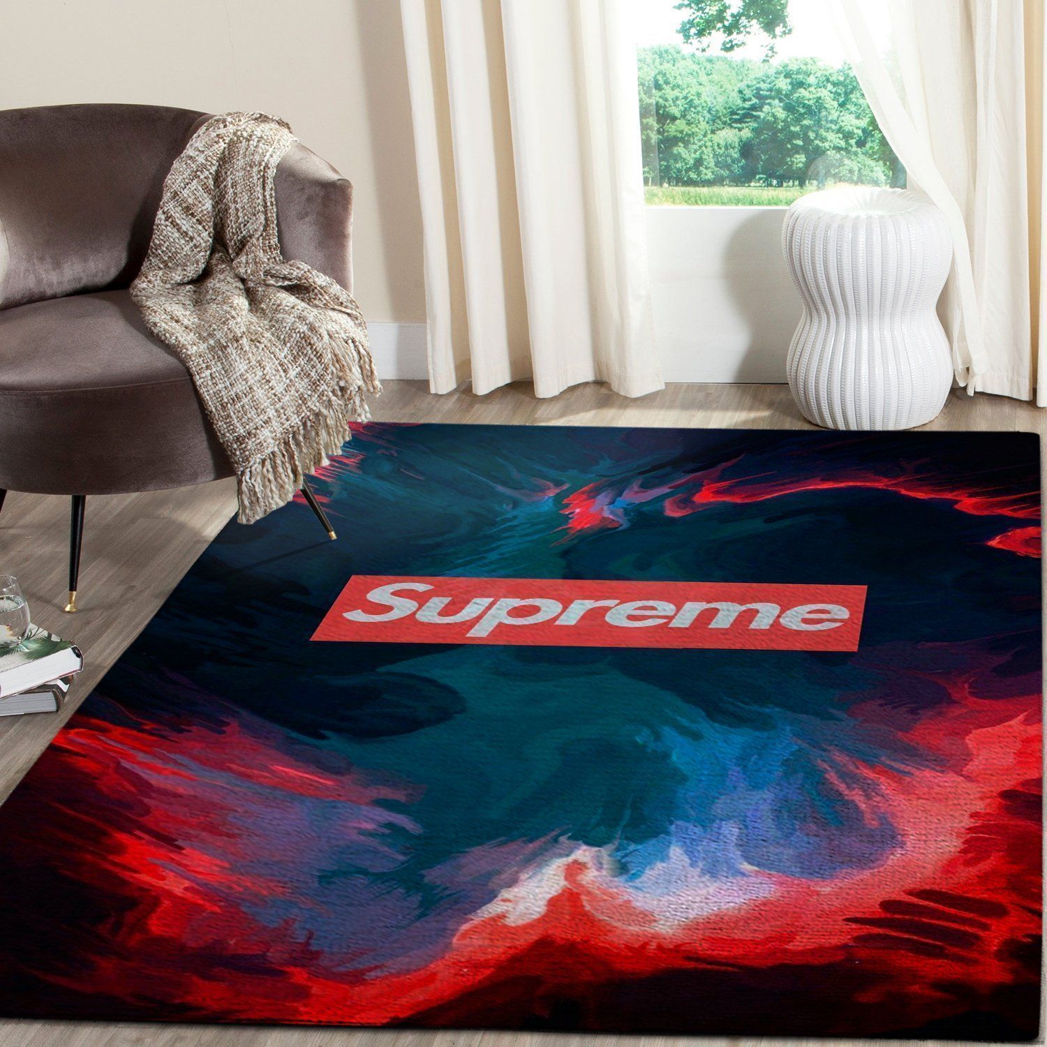 Supreme Area Luxury Fashion Brand Rug Door Mat Area Carpet Home Decor