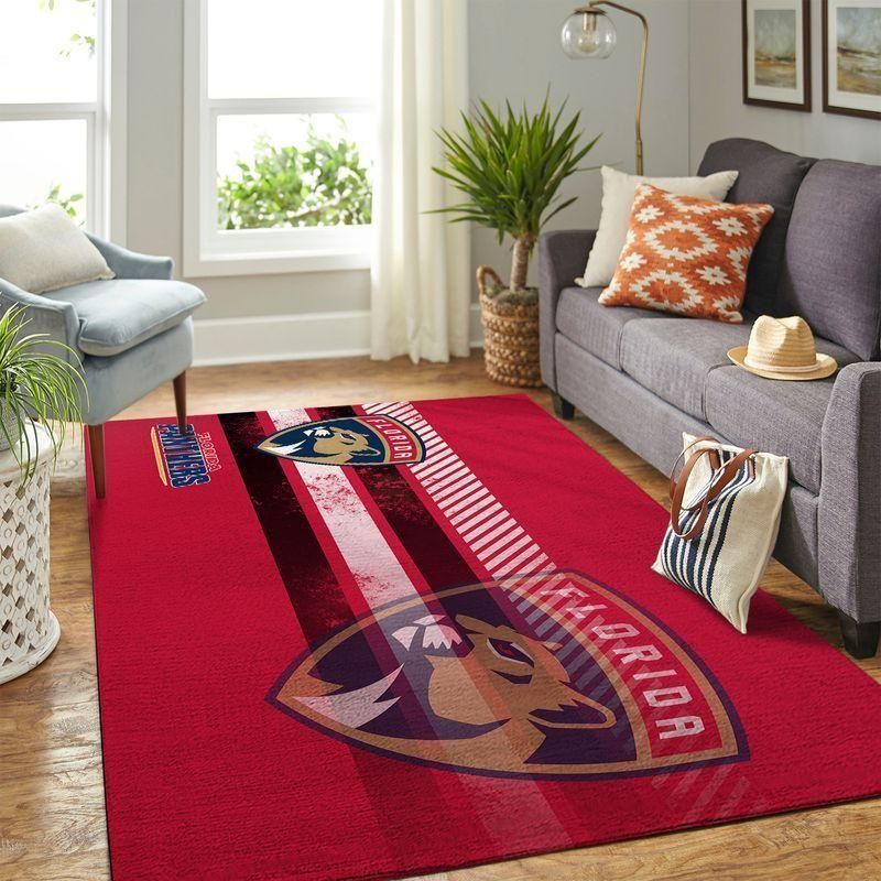 Florida Panthers Nhl Team Logos Type 7677 Rug Area Carpet Living Room Home Decor