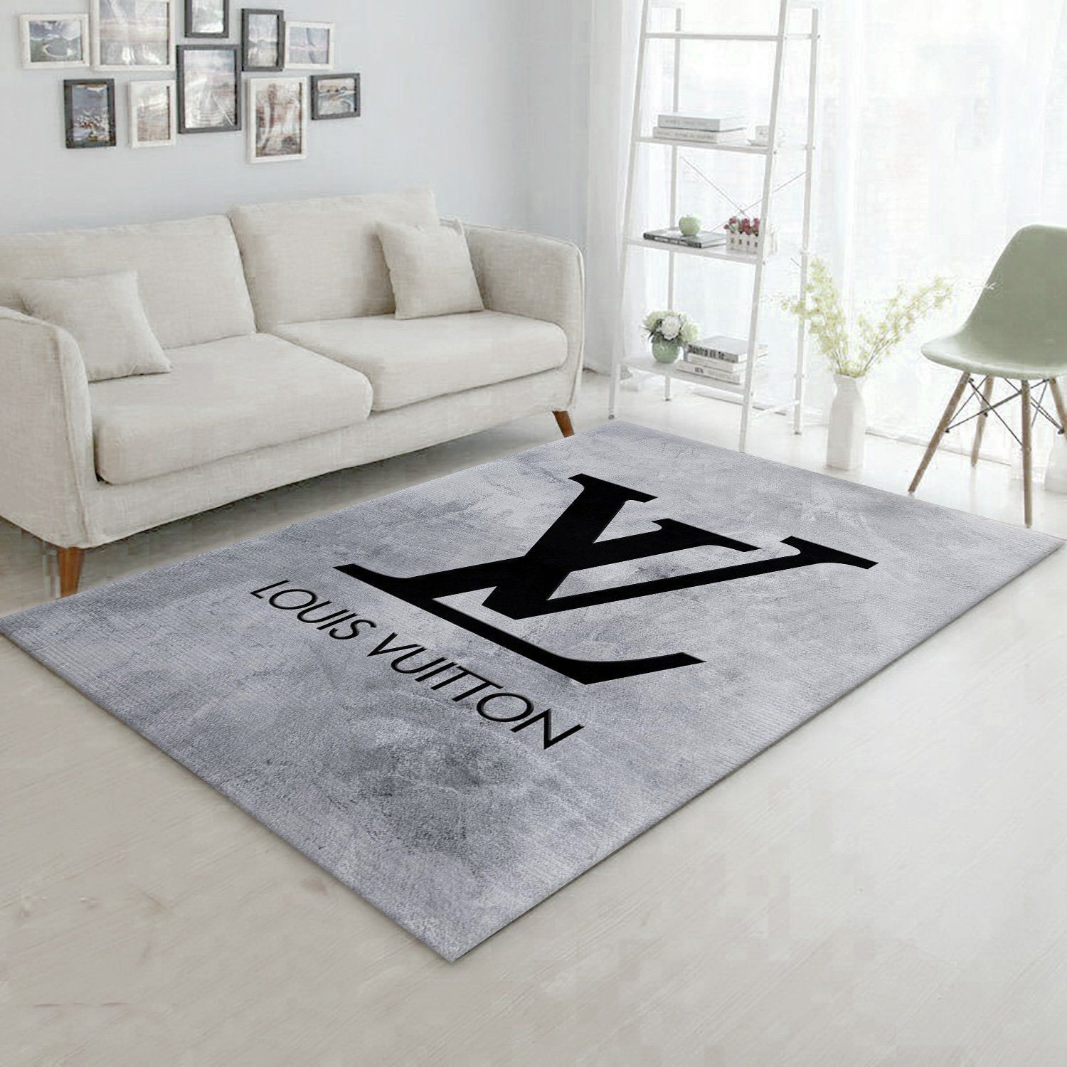 Louis Vuitton Area Luxury Fashion Brand Rug Door Mat Home Decor Area Carpet