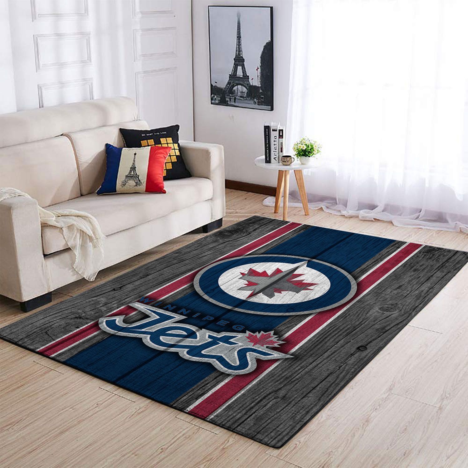 Winnipeg Jets Nhl Team Logo Type 7693 Rug Living Room Home Decor Area Carpet