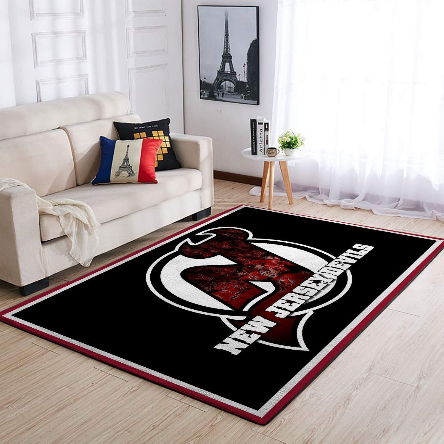 New Jersey Devils Nhls Local Brands Type 7736 Rug Living Room Area Carpet Home Decor