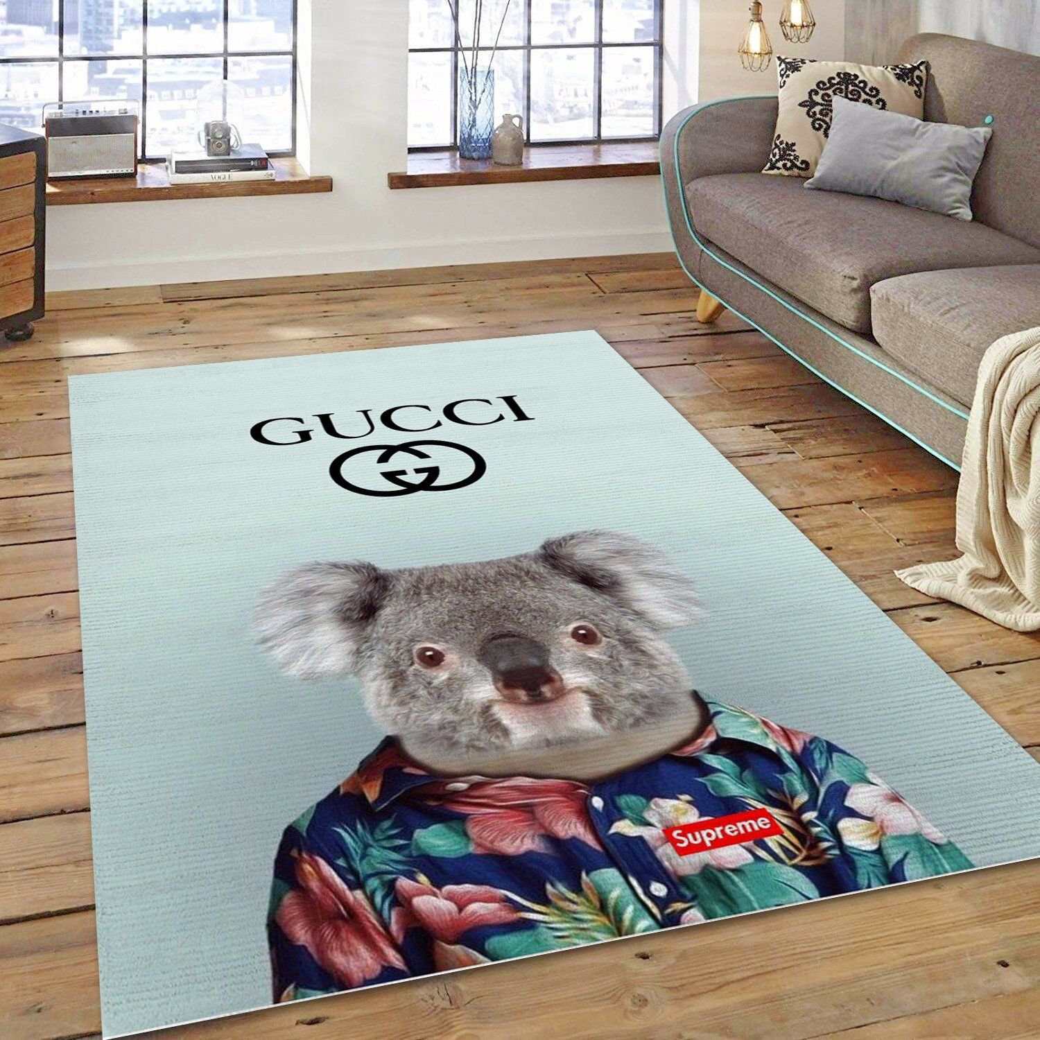 Gucci Ver Bed Luxury Fashion Brand Rug Door Mat Area Carpet Home Decor