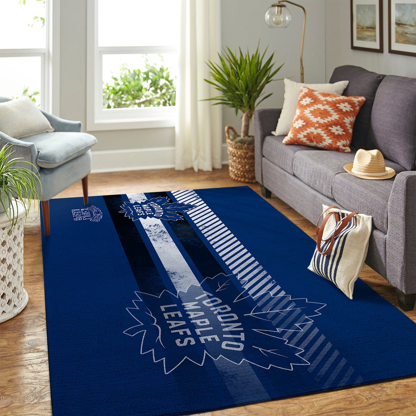 Toronto Maple Leafs Nhl Team Logo Nice Type 7749 Rug Home Decor Area Carpet Living Room