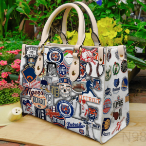 Detroit Tigers Women Leather Hand Bag