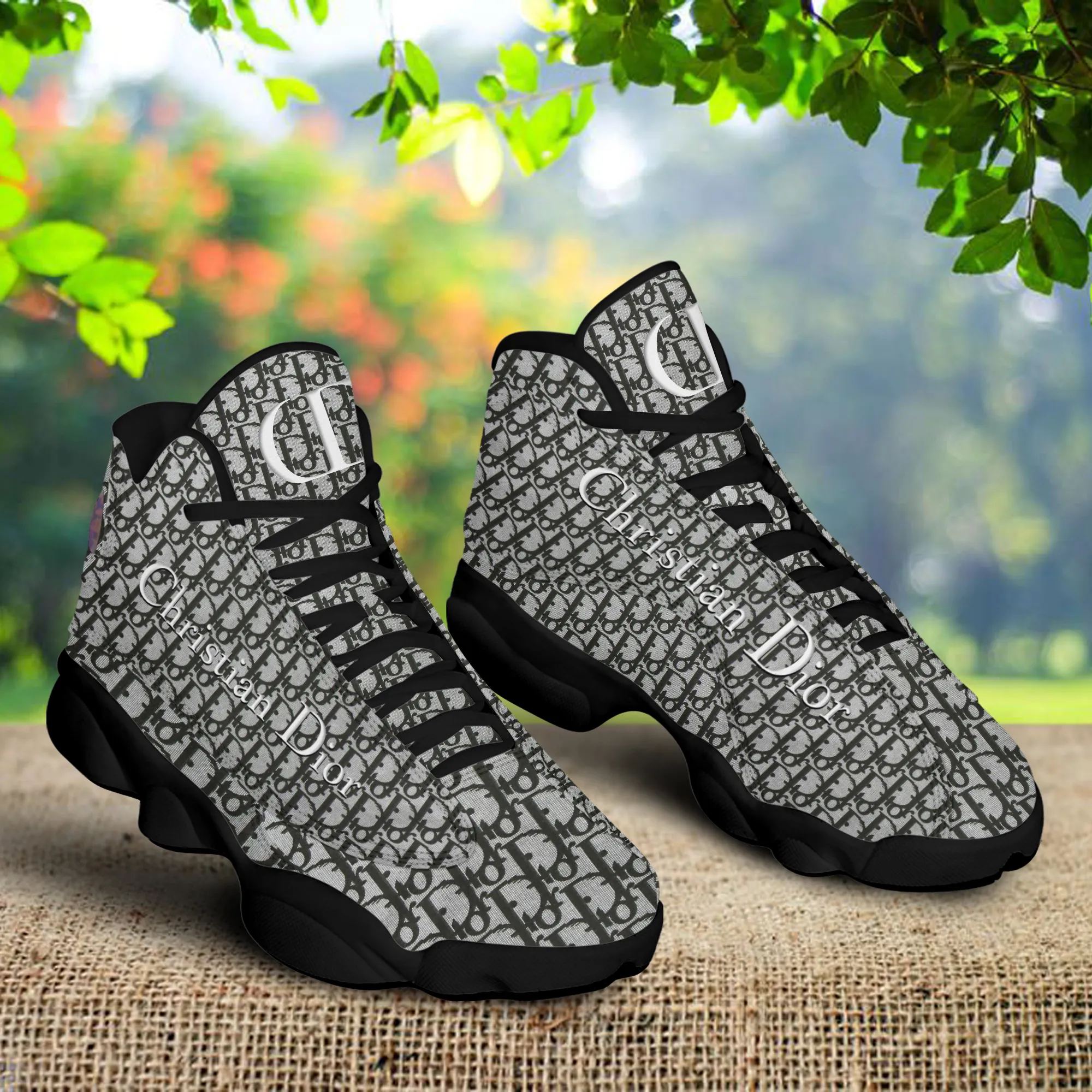 Dior Grey Air Jordan 13 Sneakers Luxury Fashion Shoes Trending